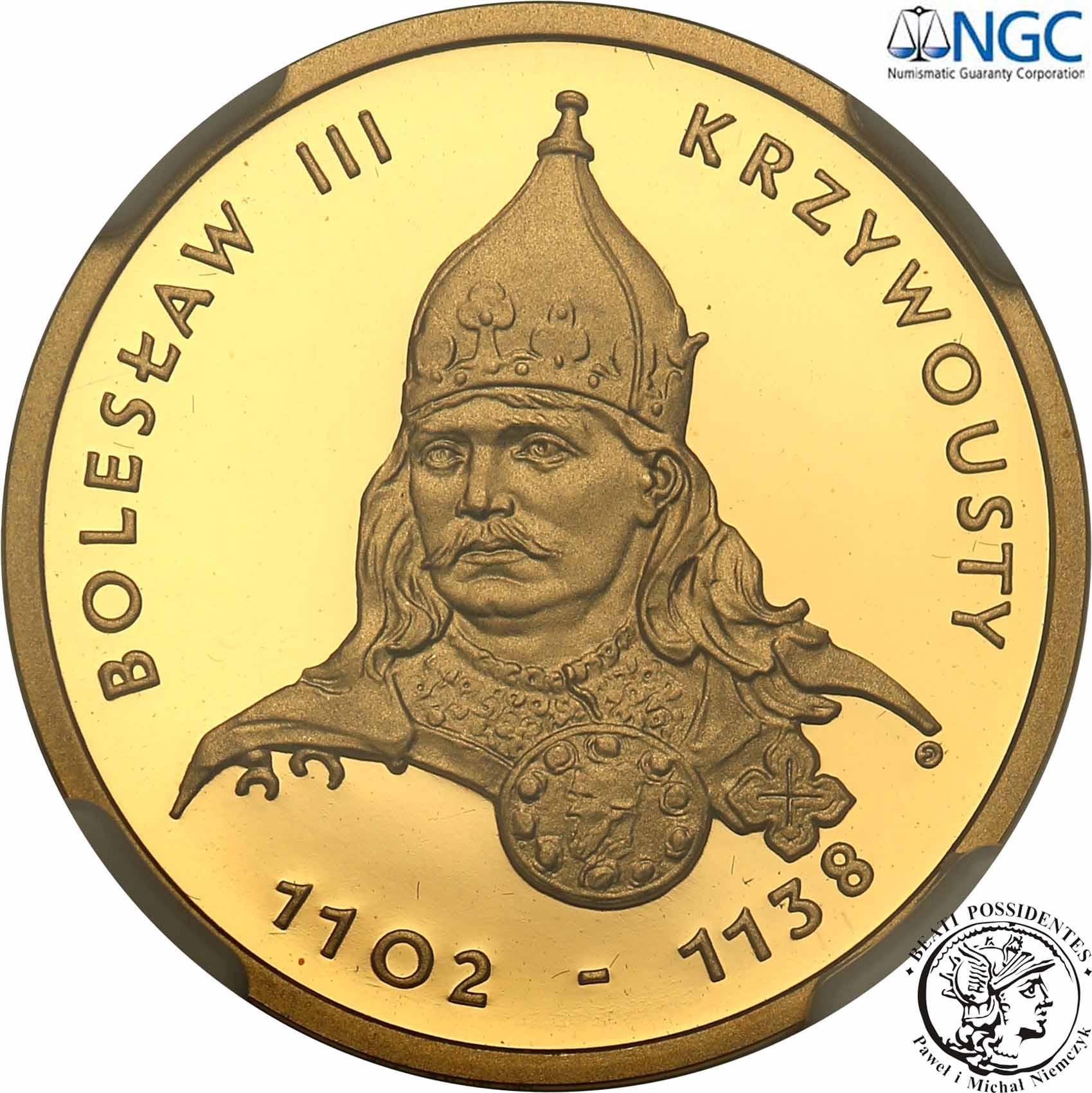 100 złotych 2001 Bolesław III Krzywousty NGC PR69 ULTRA CAMEO