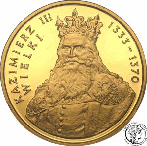 Polska III RP 100 złotych 2002 Kazimierz III Wielki PR70