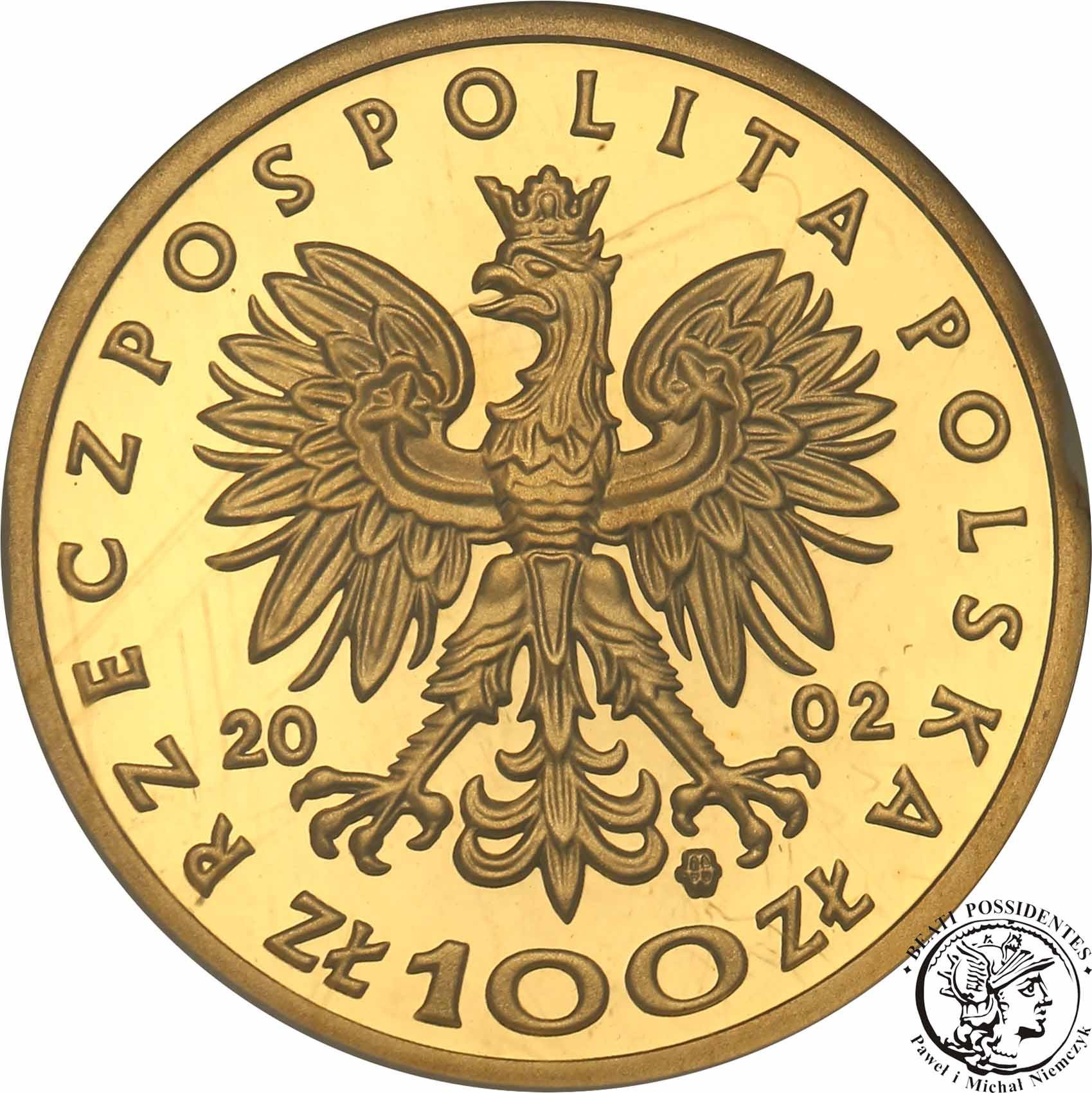 Polska III RP 100 złotych 2002 Kazimierz III Wielki PR70