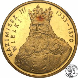 Polska III RP 100 złotych 2002 Kazimierz III Wielki PR70