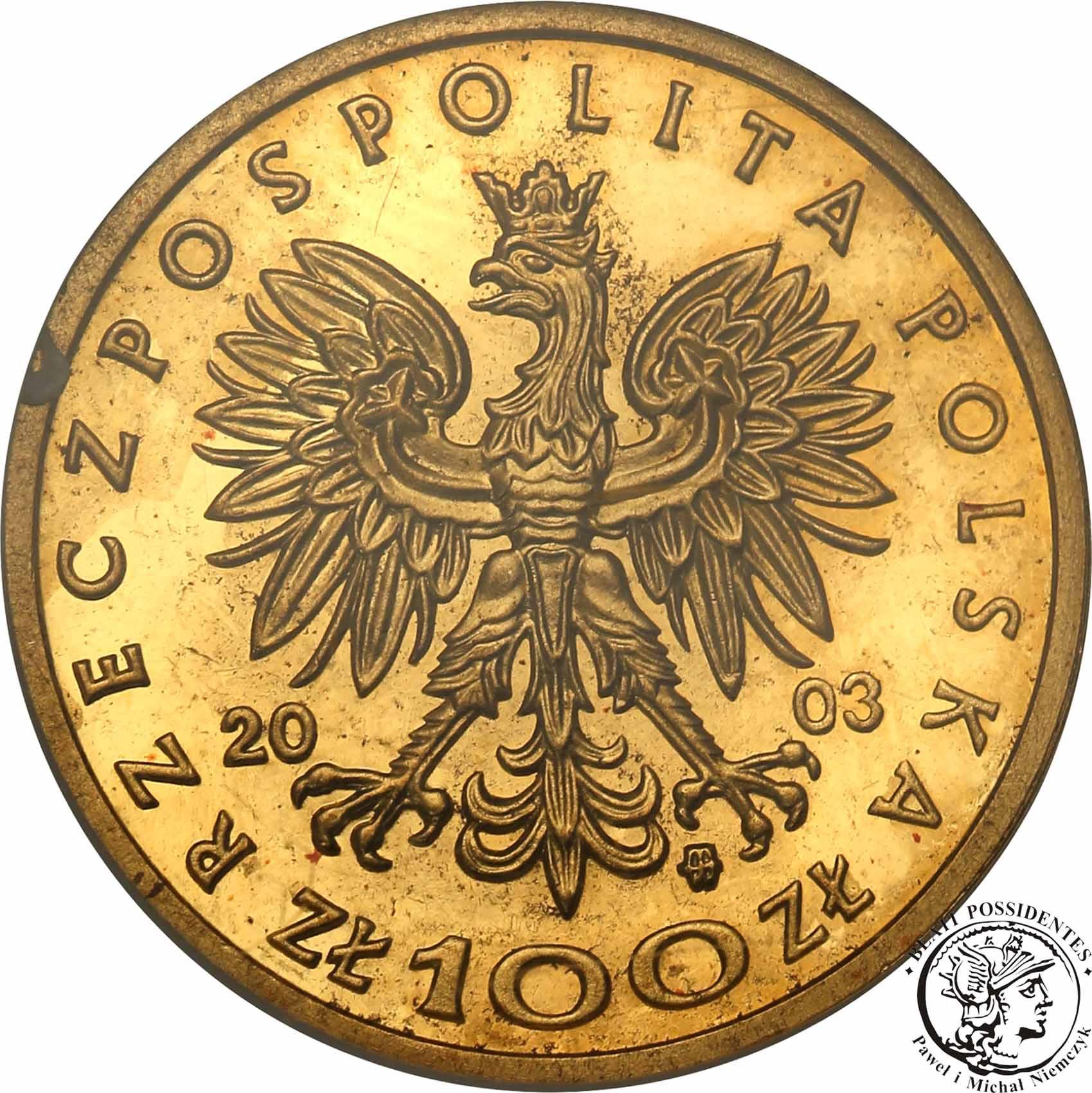 Polska III RP 100 złotych 2003 Władysław III Warneńczyk st. L-