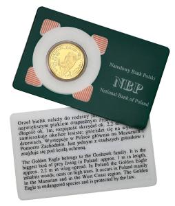 III RP. 100 złotych 2007 Orzeł Bielik - 1/4 uncji złota