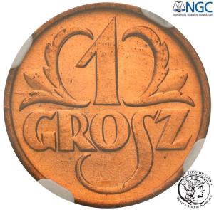 1 grosz 1937 NGC MS66 RD (2 MAX)