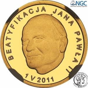 25 złotych 2011 Beatyfikacja Jana Pawła II NGC PF70 ULTRA CAMEO (MAX)