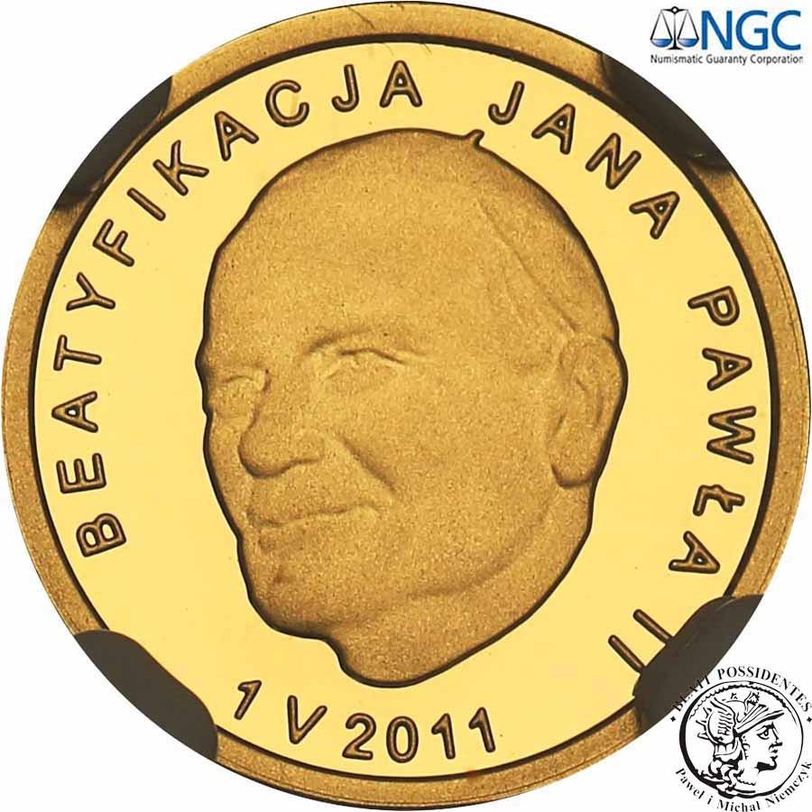 25 złotych 2011 Beatyfikacja Jana Pawła II NGC PF70 ULTRA CAMEO (MAX)