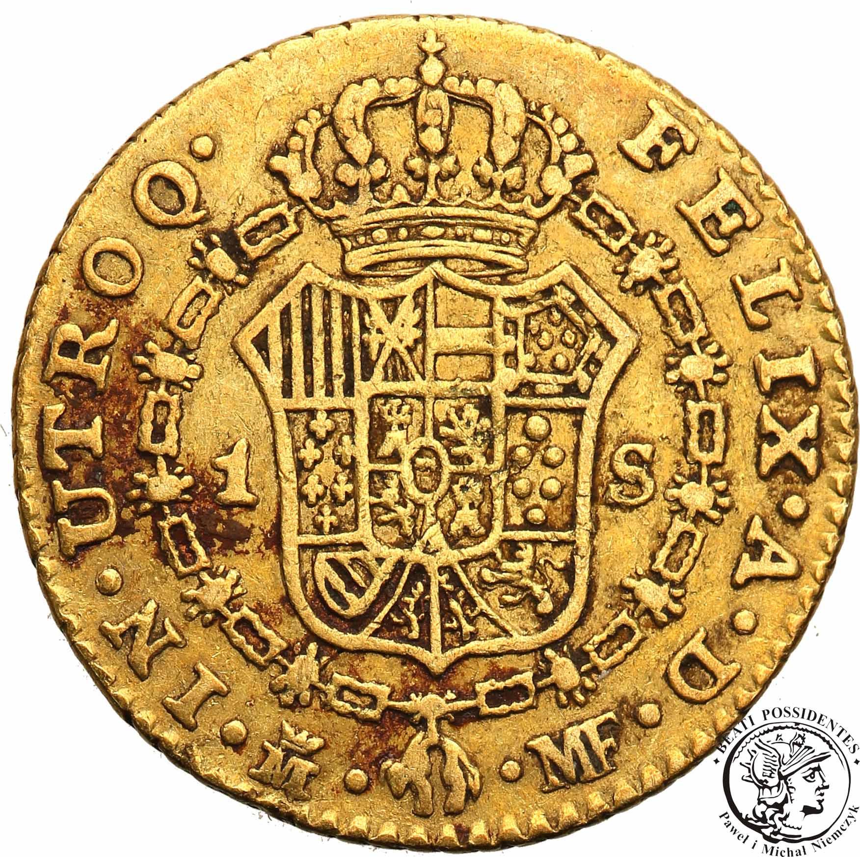 Hiszpania 1/2 Escudo 1793 Madrid st.3+