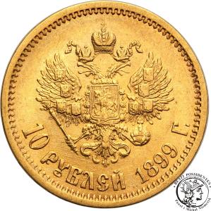 Rosja Mikołaj II 10 Rubli 1899 EB st.1-