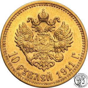 Rosja Mikołaj II 10 Rubli 1911 st.1-