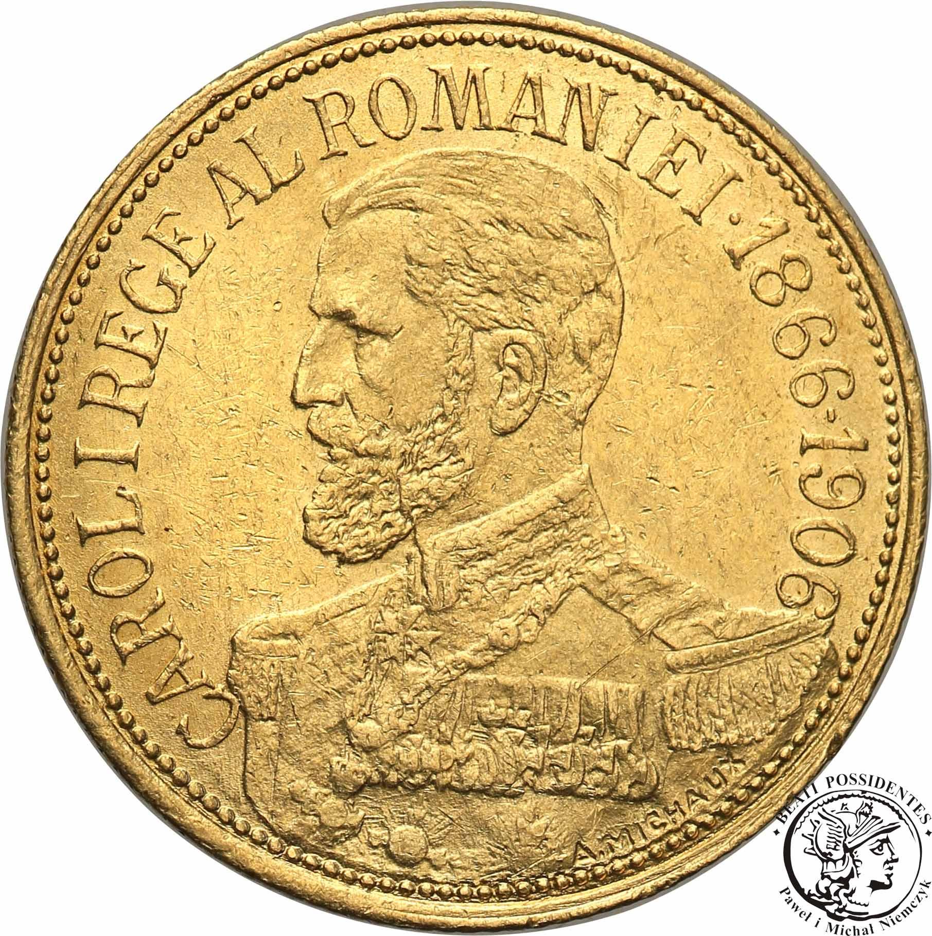 Rumunia 12 1/2 Lei 1906 Karol I RZADKIE st.2