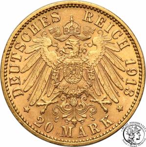 Niemcy Hamburg 20 Marek 1913 J st. 1