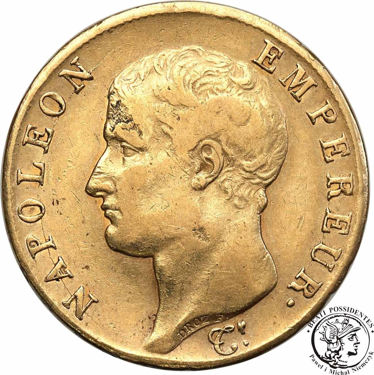 Francja Napoleon I Bonaparte 40 Franków 1806 A st. 3