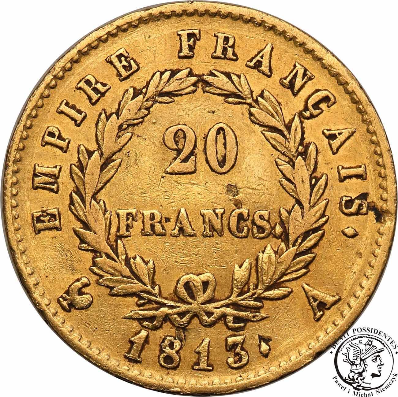 Francja Napoleon Bonaparte 20 Franków 1813 A st.3