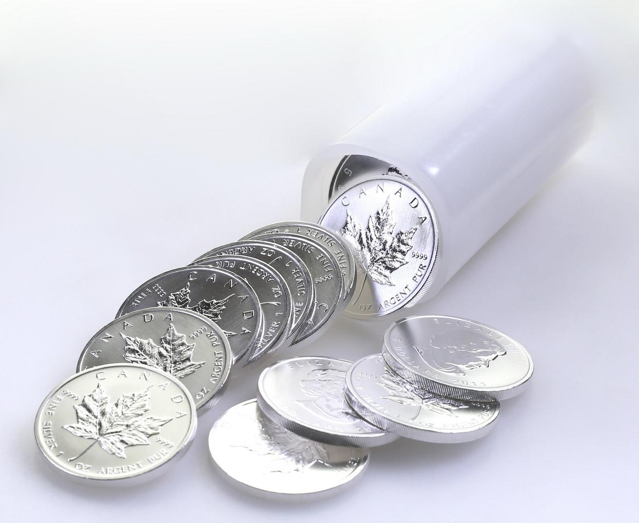 Kanada 5 dolarów listek SREBRO 1 uncja różne roczniki