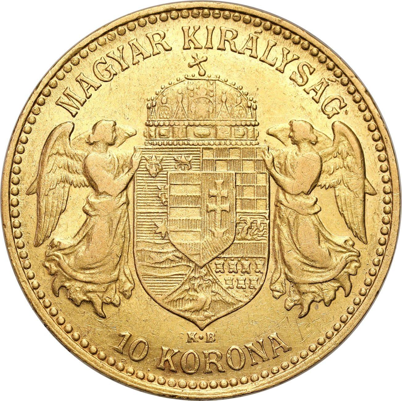 Węgry. Franciszek Józef 10 koron 1907 KB