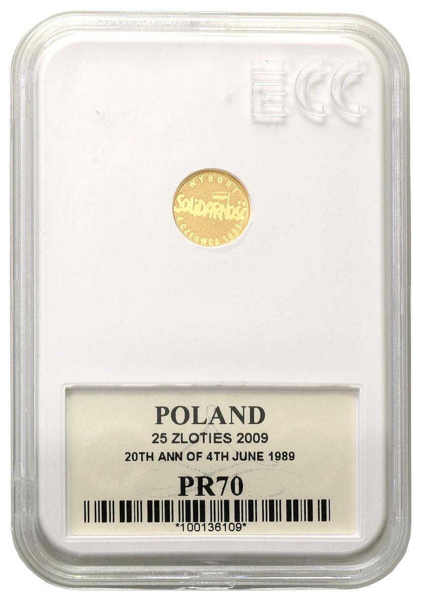 25 złotych 2009 Wybory 4 czerwca 1989 Solidarność  PR70