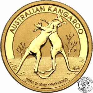 Australia Elżbieta II 15 Dolarów 2010 kangur st. L 1/10 Oz Au