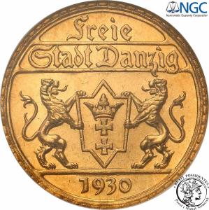 Polska Wolne Miasto Gdańsk 25 guldenów 1930 NGC MS65