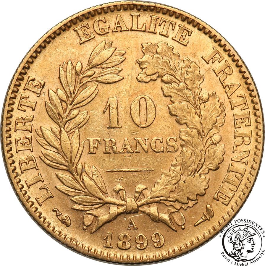 Francja 10 franków 1899 A st.1-