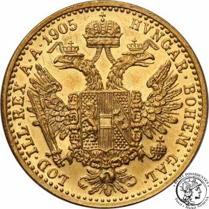 Austria Franciszek Józef I 1 dukat 1905 st. 1-