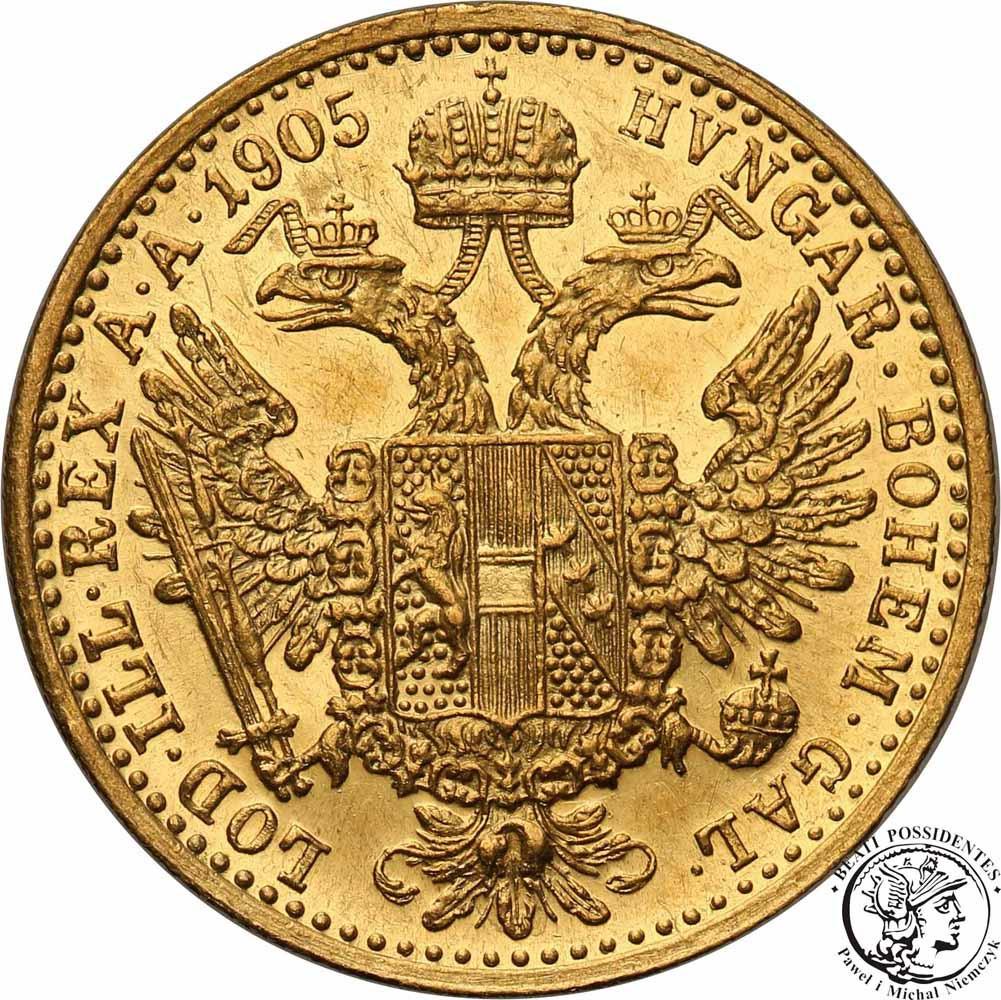 Austria Franciszek Józef I 1 dukat 1905 st. 1-