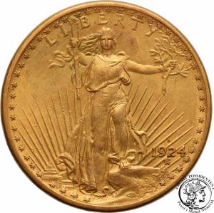 USA 20 dolarów 1924 D st.2