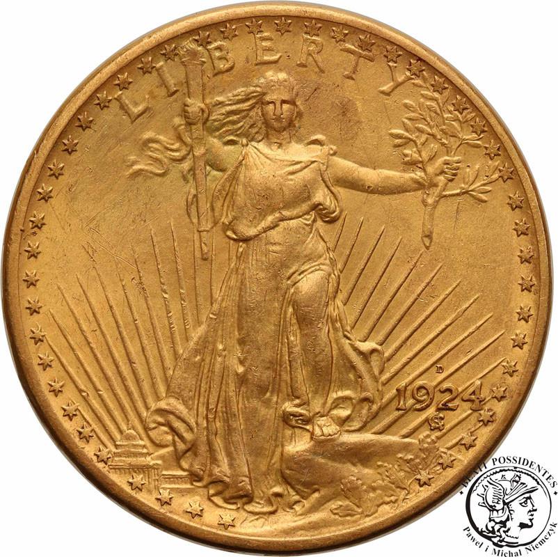 USA 20 dolarów 1924 D st.2