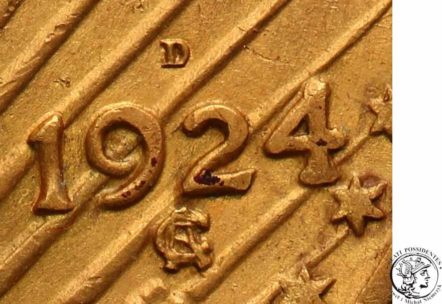 USA 20 dolarów 1924 D st.2