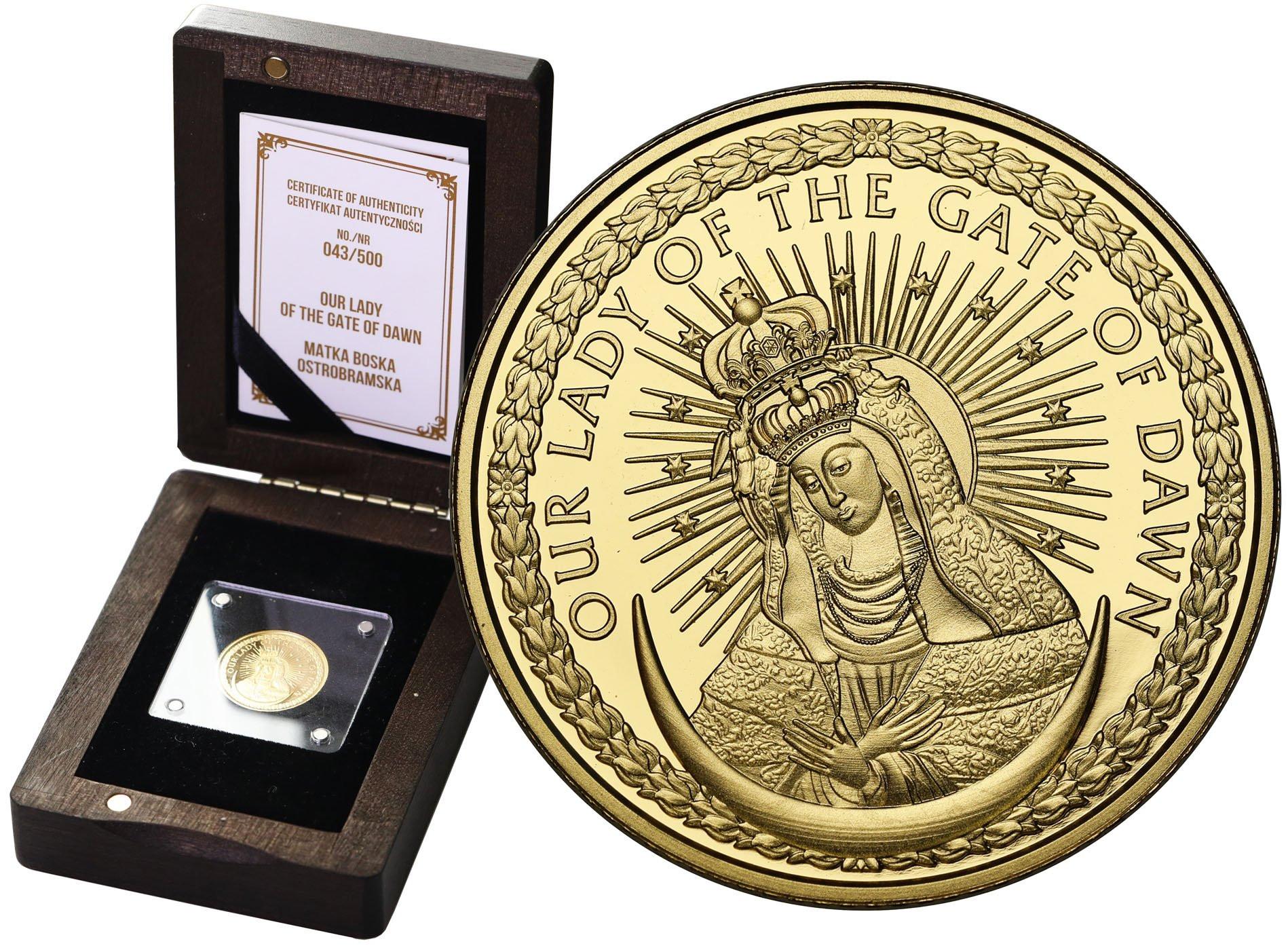 Niue. 10 dolarów 2020 Elżbieta II - Matka Boska - ZŁOTO