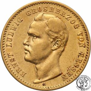 Niemcy Hesja Hessen 10 Marek 1893 A st. 3+
