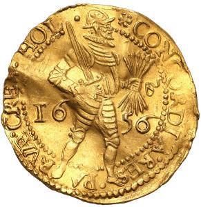 Niderlandy 2 dukaty 1656 st. 3+