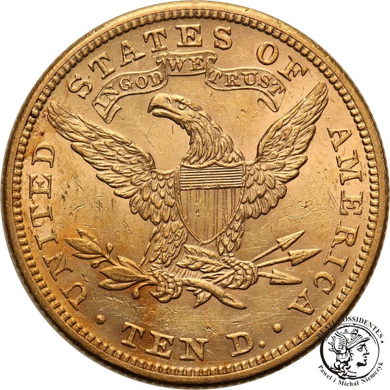 USA 10 dolarów głowa 1881 st. 1-/2+