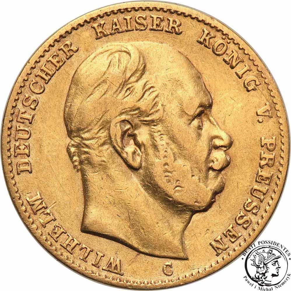 Niemcy Prusy Wilhelm I 10 Marek 1873 C Frankfurt st.3+