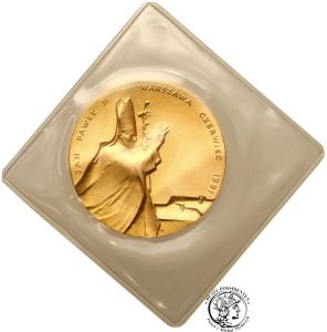 Polska medal 1991 Papież Jan Paweł II Konstytucja ZŁOTO st.1