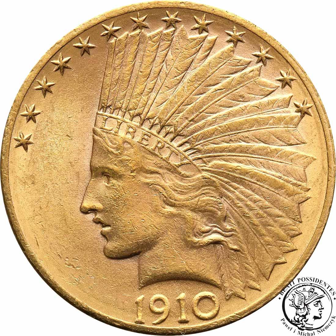 USA 10 dolarów 1910 D Denver st.1-