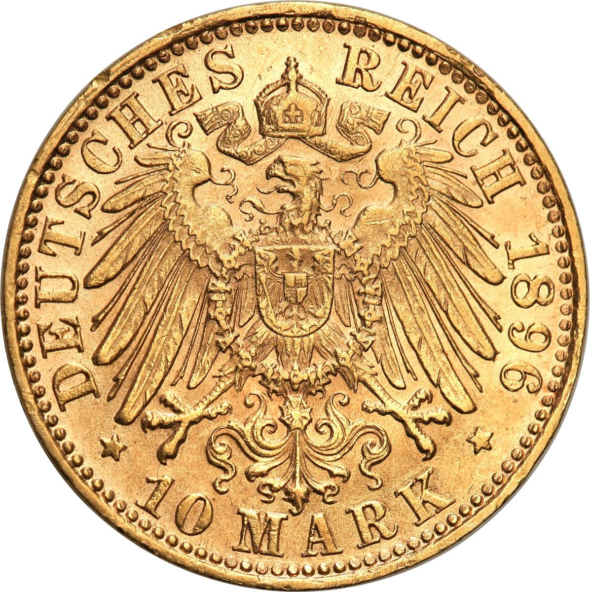 Niemcy Bawaria 10 Marek 1896 D st.1-