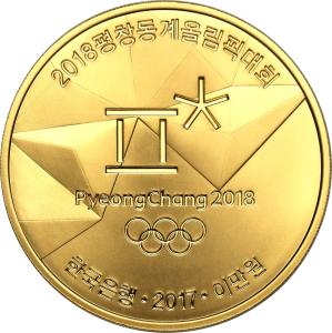 Korea. 20.000 won 2017 Olimpiada PyeongChang 2018 - 1/2 uncji złota