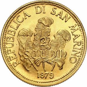 San Marino. 2 skudy 1979 - Pokój
