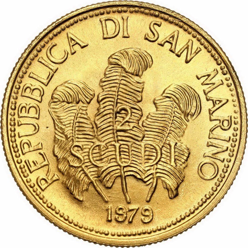 San Marino. 2 skudy 1979 - Pokój