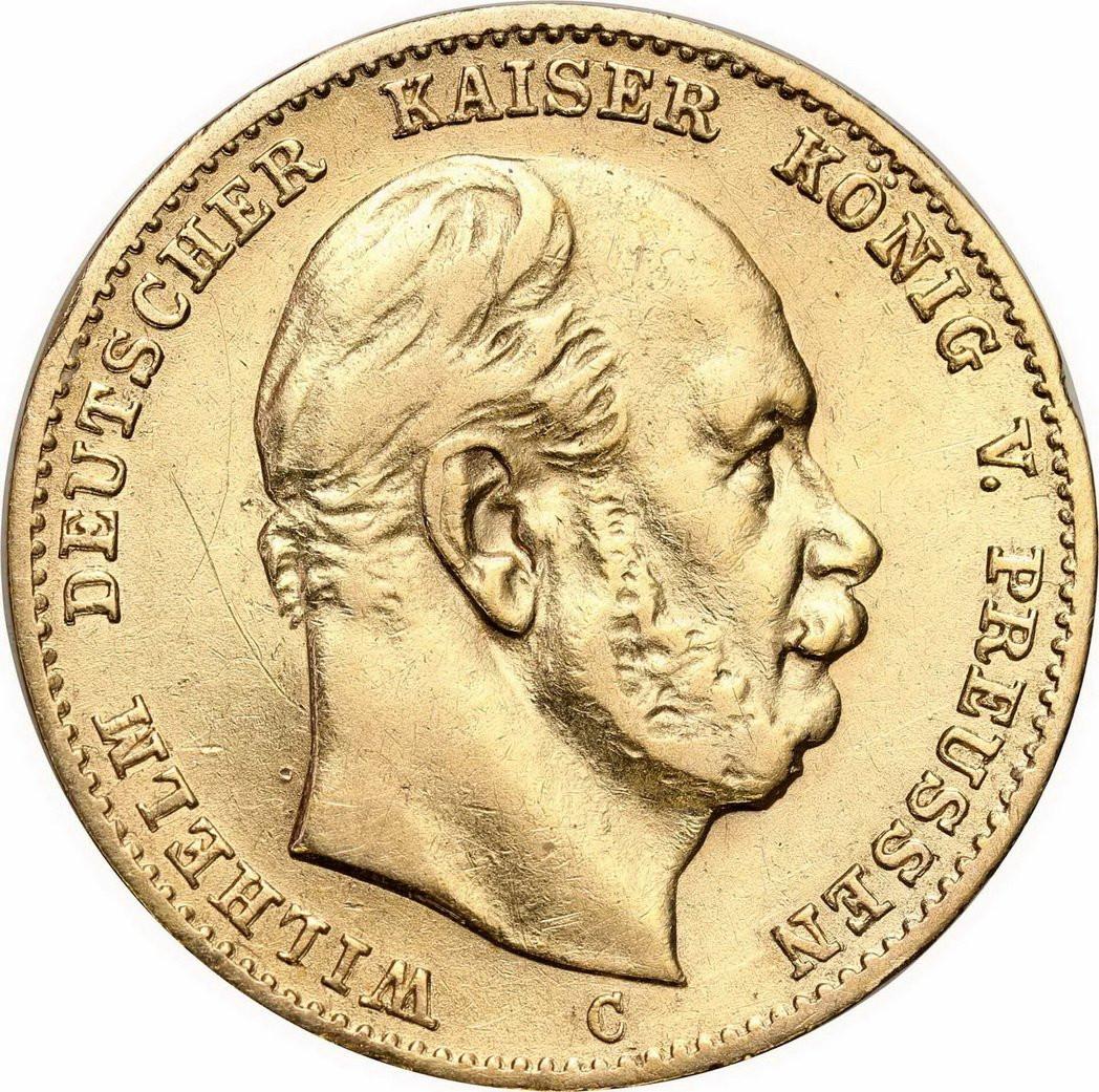 Niemcy. Prusy Wilhelm 10 Marek 1872 C