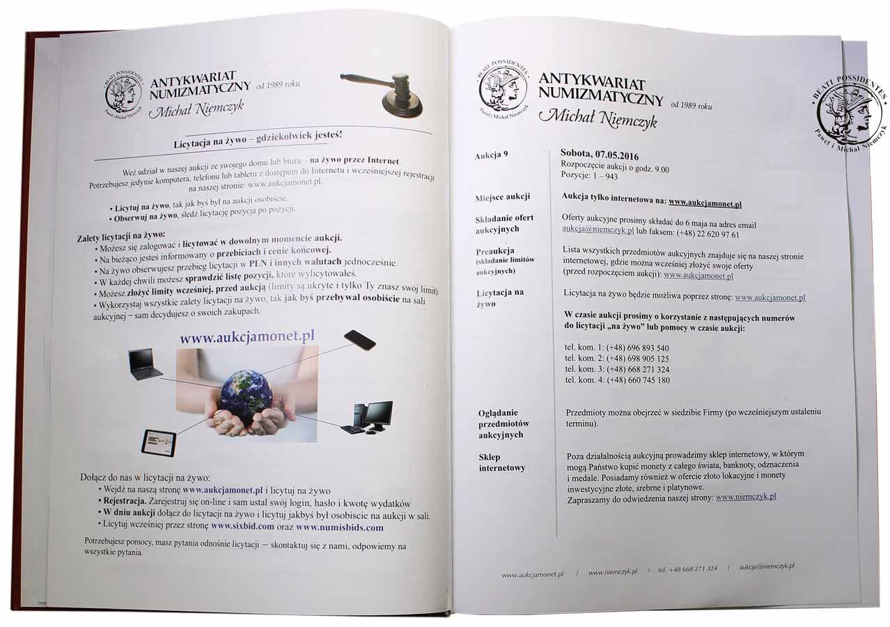AUKCJA 9 - katalog 7.05.2016 - Antykwariat Numizmatyczny Niemczyk grading
