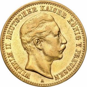 Niemcy Prusy. Wilhelm II 10 Marek 1896 A, Berlin