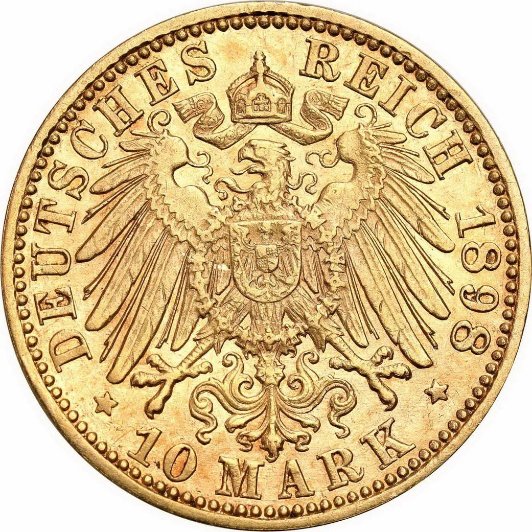 Niemcy Prusy. Wilhelm II 10 Marek 1898 A, Berlin