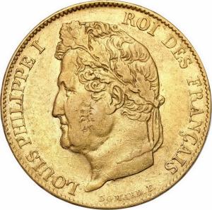 Francja. Ludwik Filip I 20 franków 1838 A