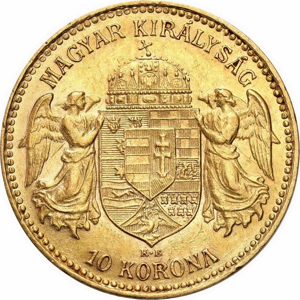 Węgry. Franciszek Józef 10 koron 1907 KB