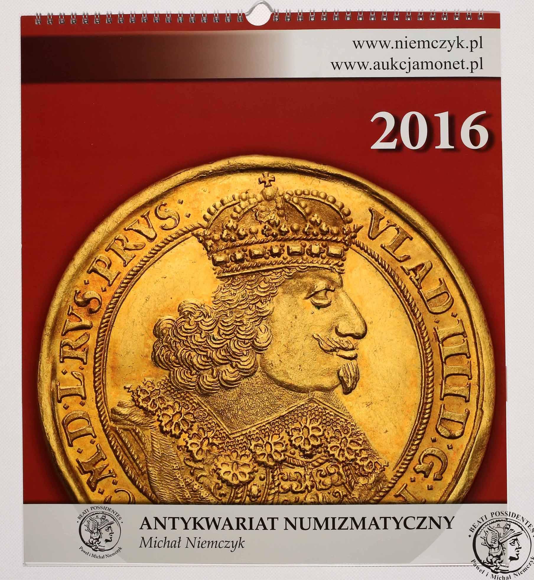Kalendarz numizmatyczny 2016 NIEMCZYK - limitowana edycja!