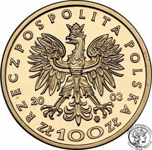 Polska III RP 100 złotych 2003 Kazimierz Jagiellończyk st.L