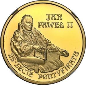 200 złotych 2003 Jan Paweł II 25 lat Pontyfikatu NGC PF69 ULTRA CAMEO