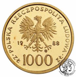Polska 1000 złotych 1988 Papież Jan Paweł II X lat Pontyfikatu st.L-