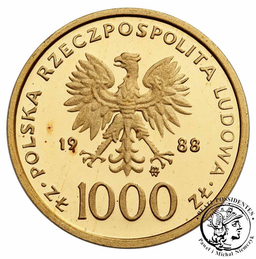 Polska 1000 złotych 1988 Papież Jan Paweł II X lat Pontyfikatu st.L-