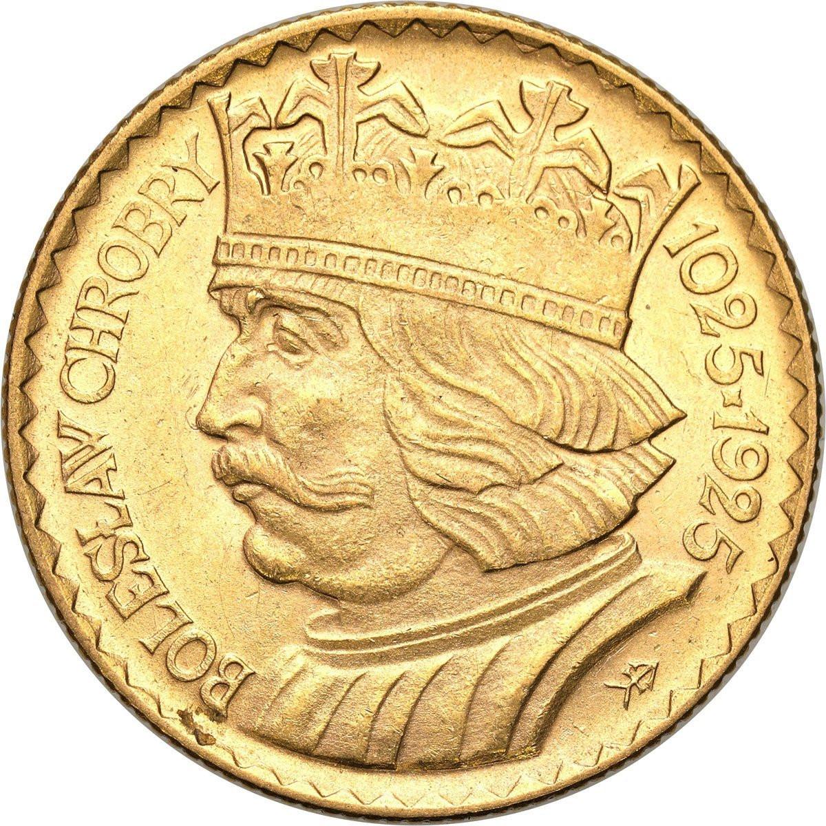 II RP. 10 złotych 1925 Bolesław Chrobry - PIĘKNY